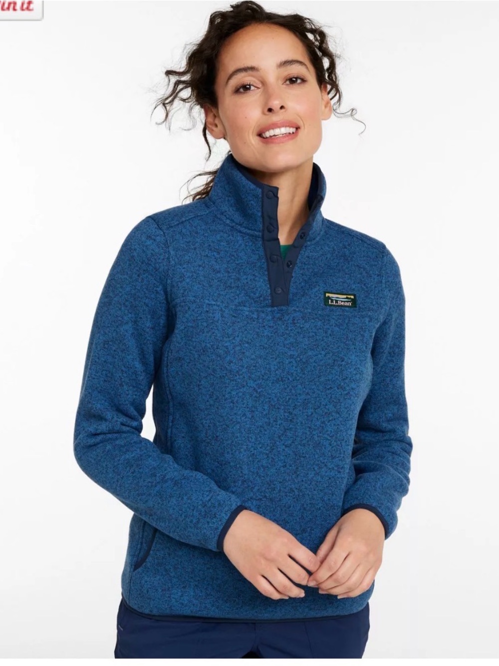 Women's L.L.Bean Sweater Fleece Pullover Like new size medium